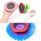 Acrylic Pouring Strainers, Angela&Alex 5 PCS Flow Painting Tools Christmas DIY Kits Drawing Sets Flower Strainers Plastic Silicone Drain Basket Unique Pattern Train Art Supplies